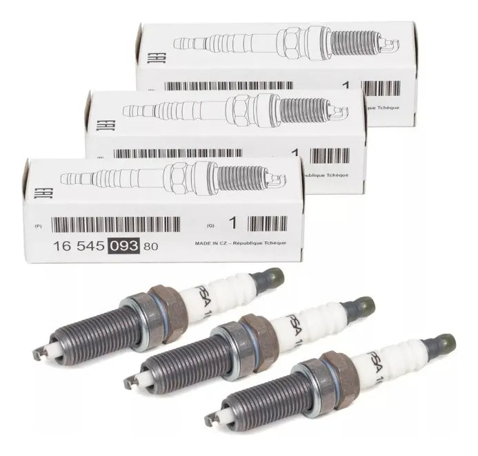 JGO DE BUJIAS ORIGINALES PEUGEOT CITROEN 1.2 VTI SIN TURBO