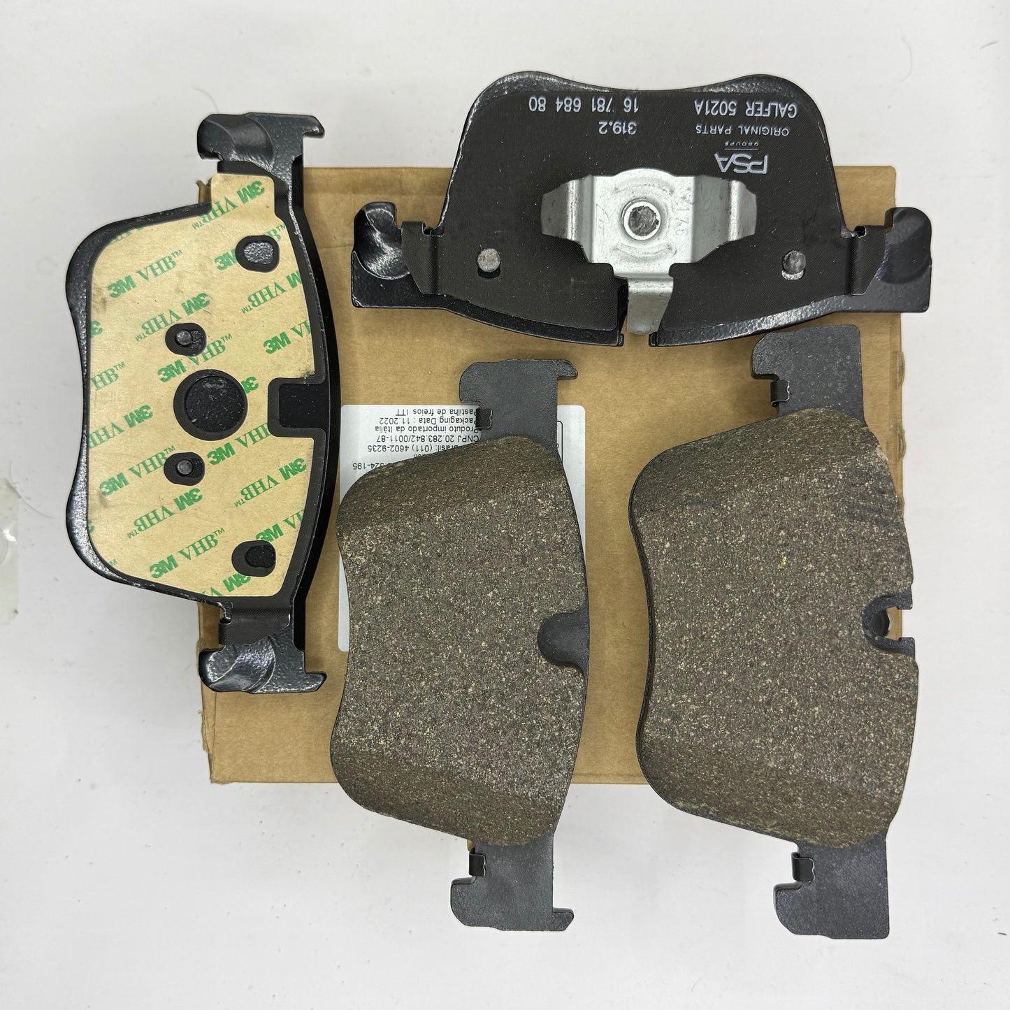 PASTILLAS DE FRENO DELANTERAS ORIGINALES CITROEN BERLINGO K9 2019-2022