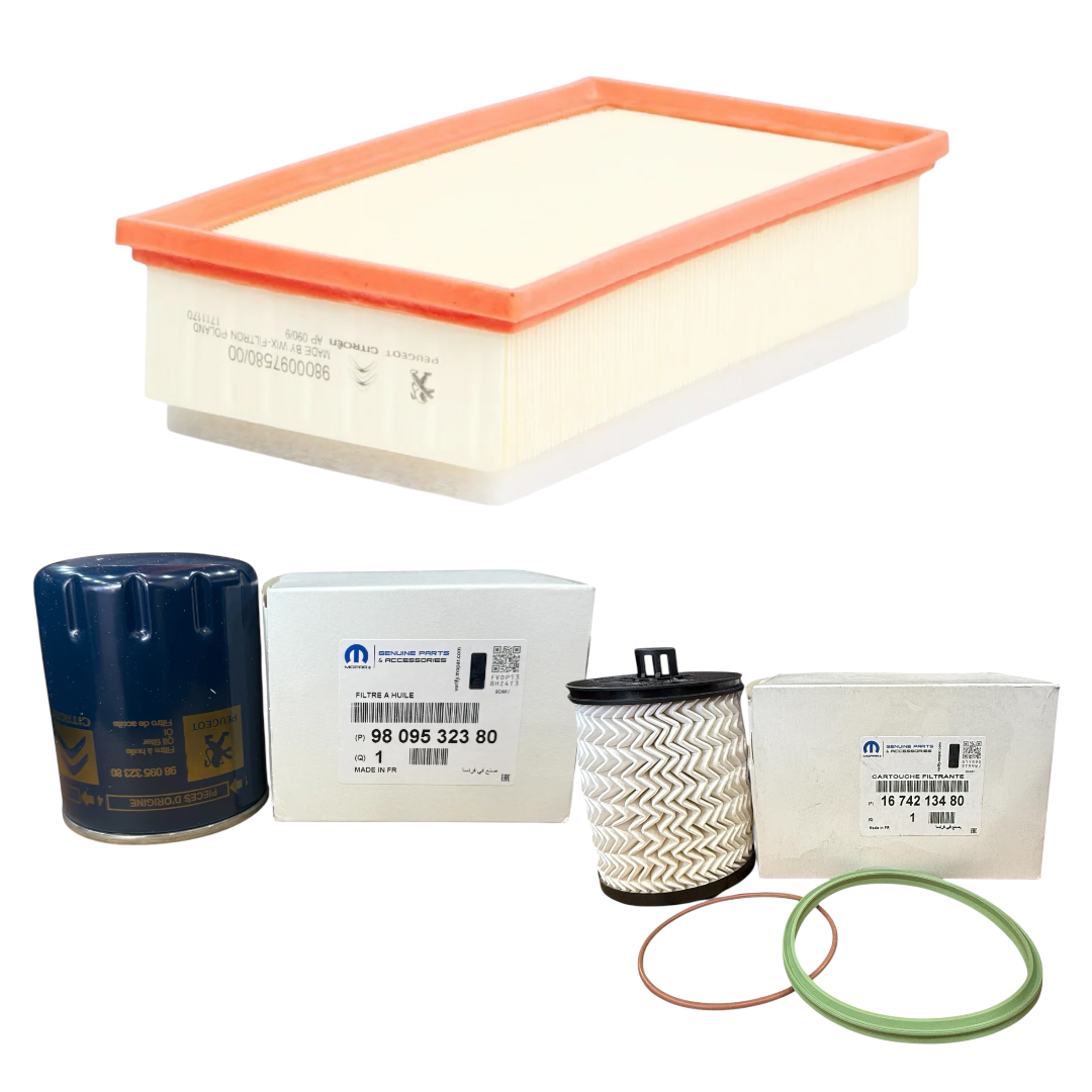 Kit de Filtros Originales Peugeot / Citroën / Opel 2.0 BlueHDi DW10FDUU