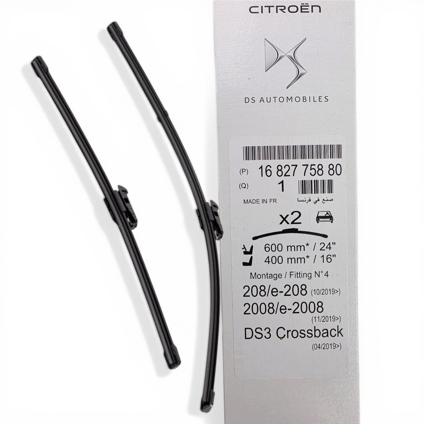 Plumillas Delanteras Originales Citroen C4 III - Ds3 Croosback
