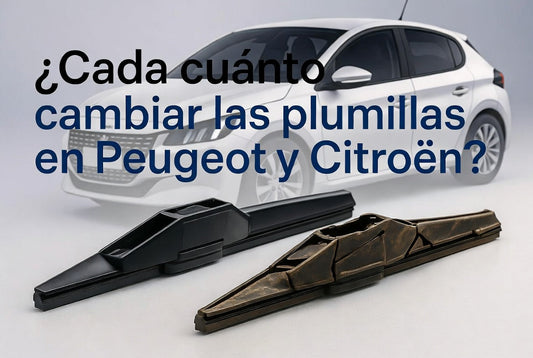 ¿Cada cuánto cambiar las plumillas en Peugeot y Citroën?