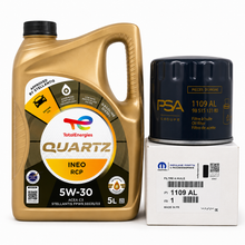 Kit Filtro y Aceite 5W30 RCP Opel Corsa Mokka Crossland Grandland 1.2 Puretech/Vti