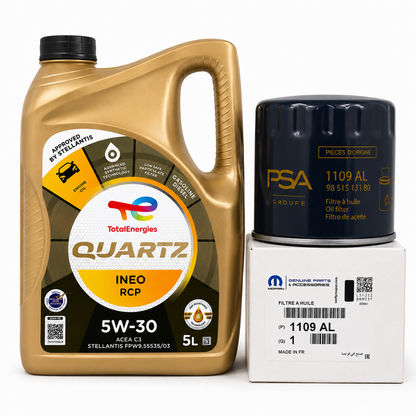 Kit Filtro y Aceite 5W30 RCP Citroen C3 C4 C-elisee 1.2 Puretech/Vti