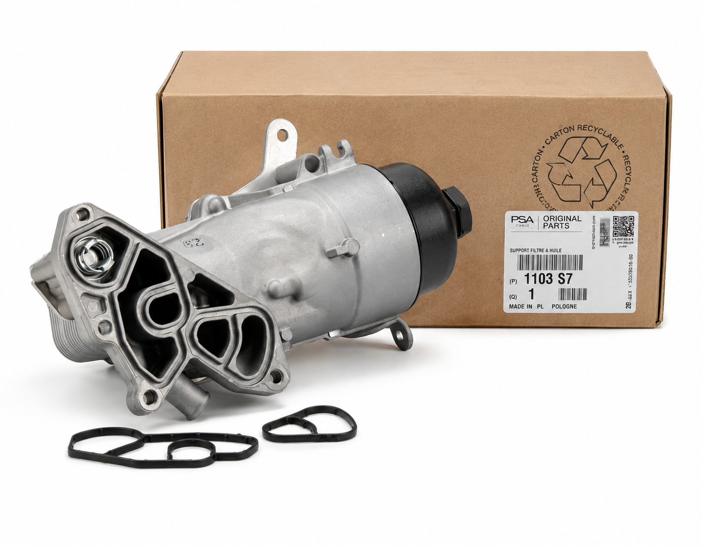 Enfriador de Aceite Con Base Orignal Citroen C3 C4 C-elisee Berlingo 1.6 Hdi Sin Adblue