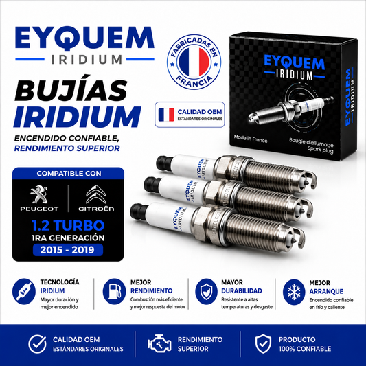 Bujias Citroen C3 C4 cactus C3 Aircross 1.2 Puretech 2015-2019