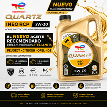 Aceite 5W30 Total RCP 5L PEUGEOT CITROEN 1.5 BLUEHDI / 1.2 PURETECH - VTI