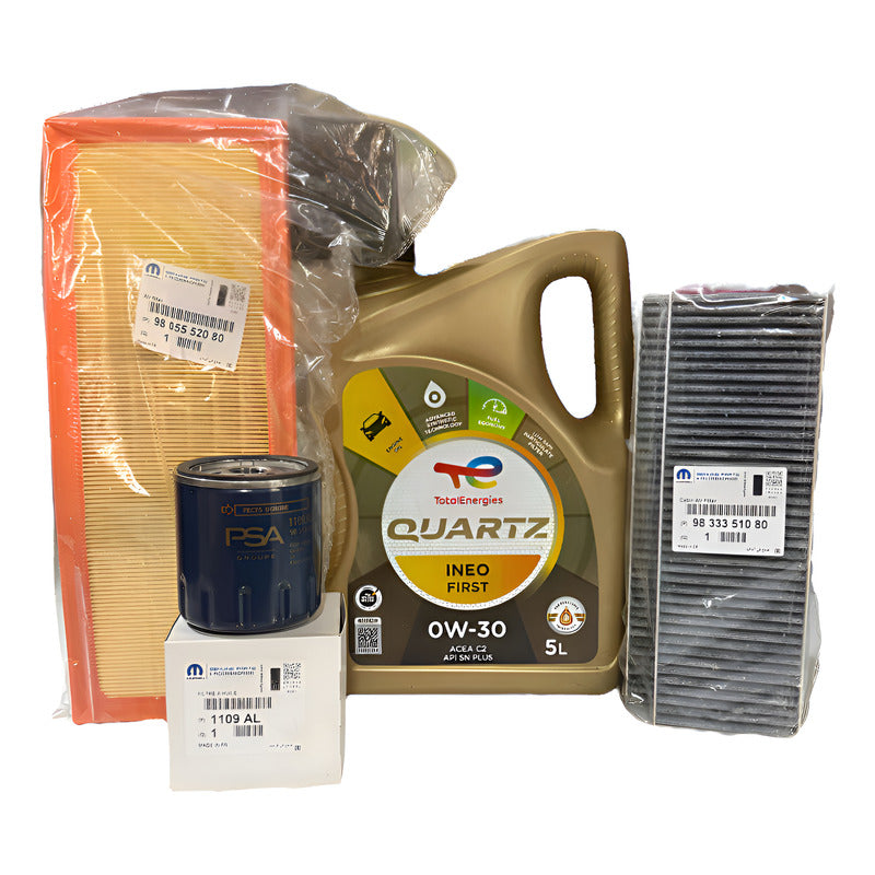 Kit Filtros Y Aceite Originales Peugeot 208 1.2 Vti 2021-up