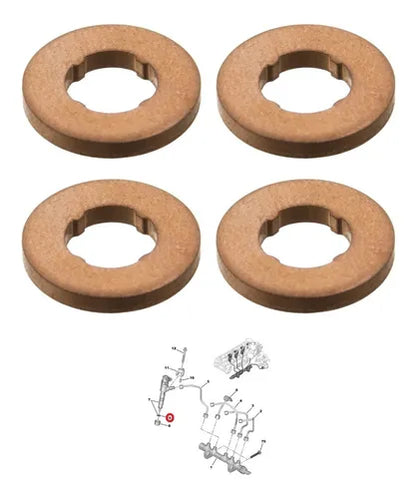 GOLILLAS DE INYECTORES ORIGINALES PEUGEOT CITROEN 1.6 HDI Y 1.6 BLUEHDI