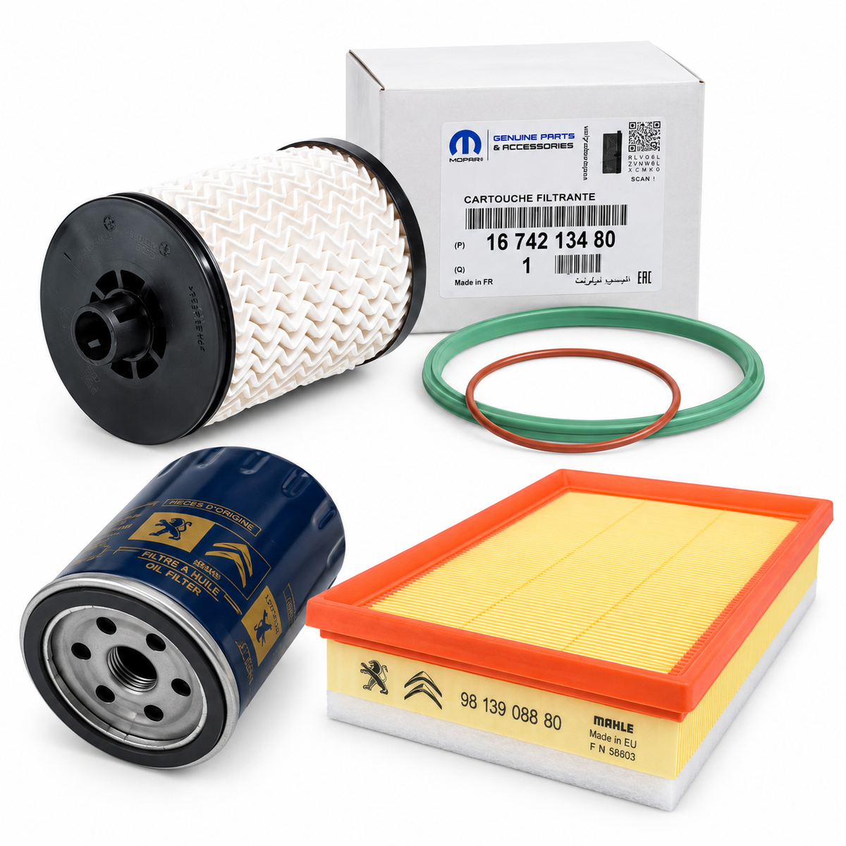 Kit de Filtros Originales Citroen Jumpy IV · Spacetourer 2.0 BlueHDi 2023-2026