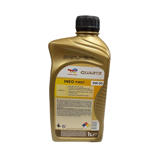 Aceite de Motor TotalEnergies Quartz INEO First 0W-30 - 1 Litro
