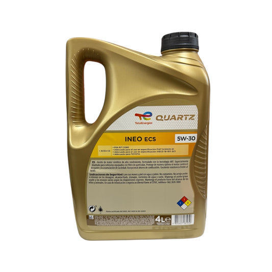 Aceite de Motor TotalEnergies Quartz INEO ECS 5W-30 - 4 Litros