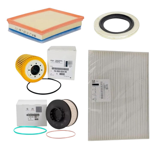 KIT DE FILTROS ORIGINALES PEUGEOT CITROEN OPEL DS 1.5 BLUEHDI