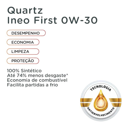 Aceite de Motor Total INEO First 0W-30 – 1 Litro
