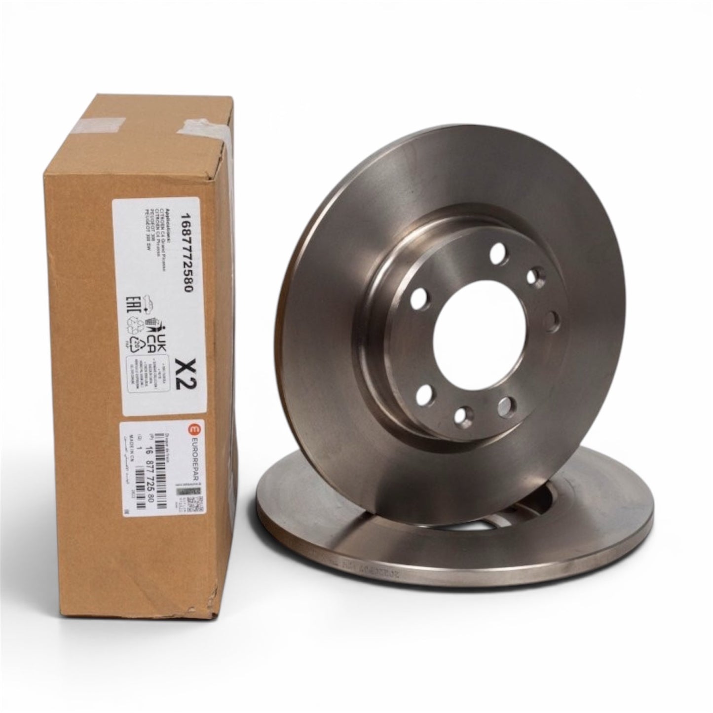 Discos Traseros Eurorepar Peugeot 308 2015-2024 268mm Ep12